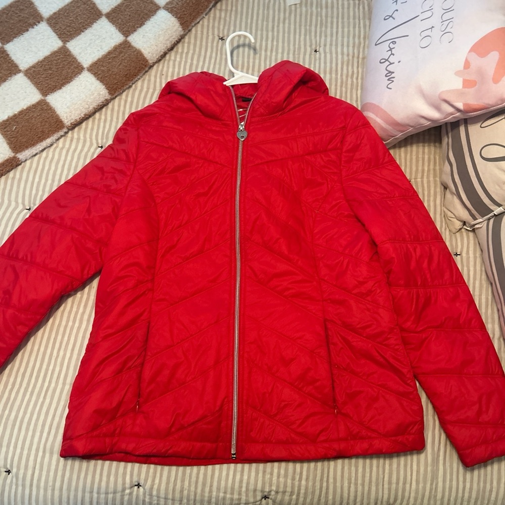 Red Hooded Jacket